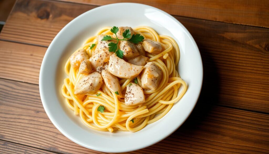 Creamy Chicken Carbonara Technique