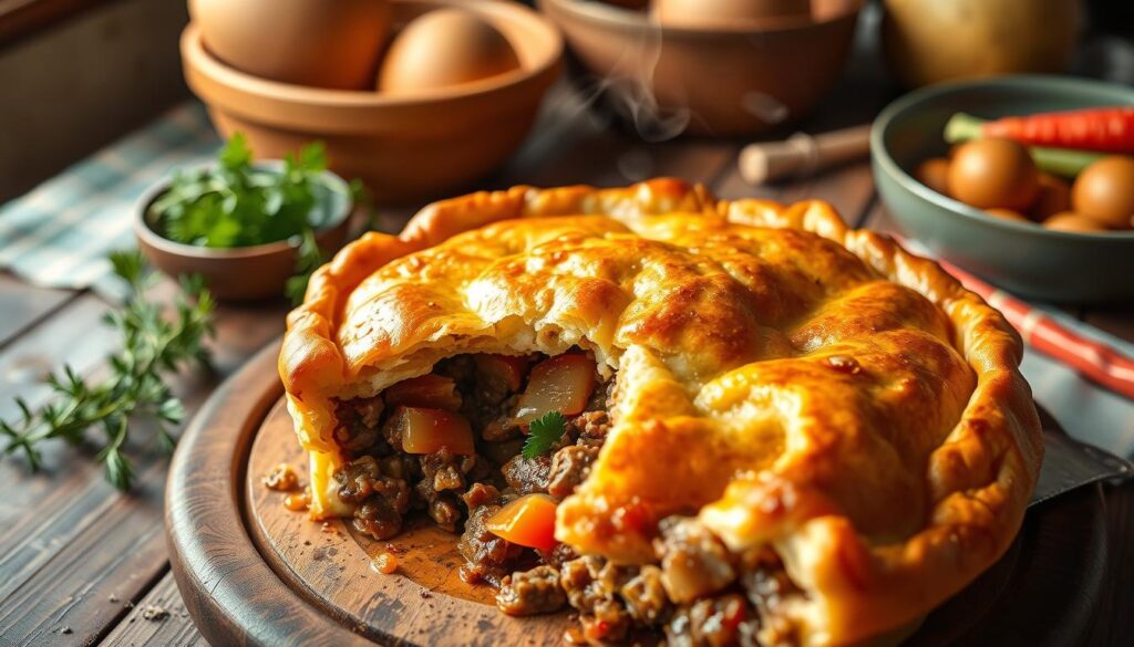 Ground Beef Pot Pie Comfort Meal